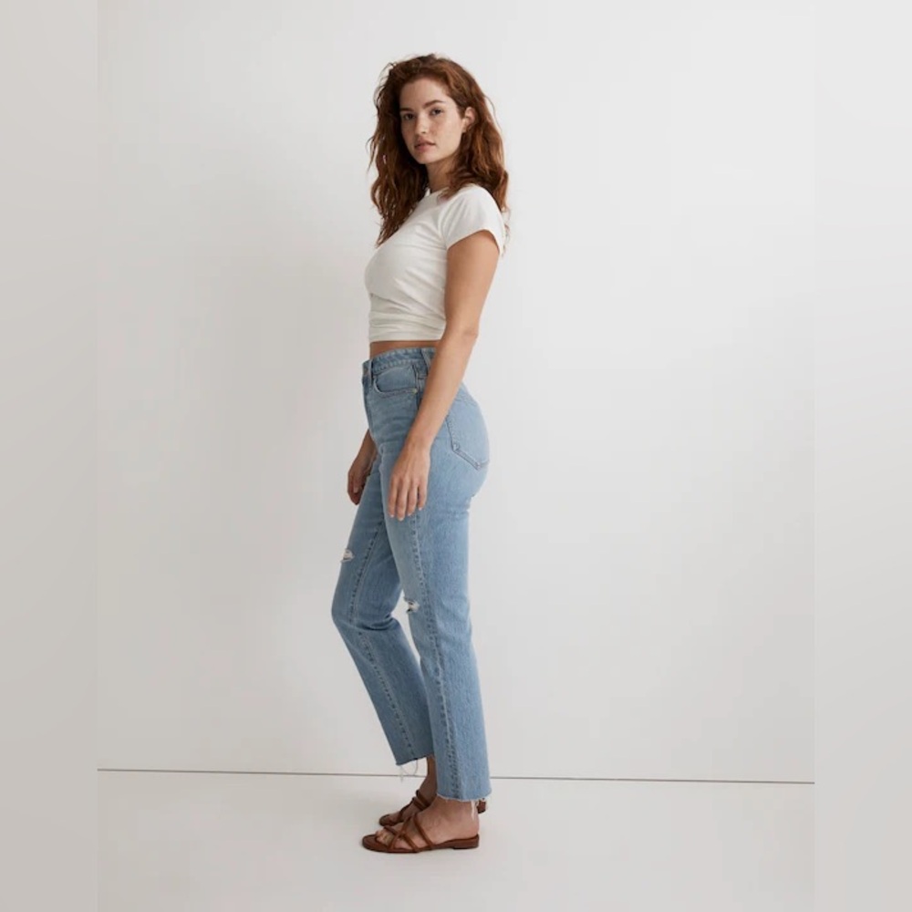 NWT Madewell The Petite Curvy '90s Straight Jean Sz 24P - Picture 3 of 8